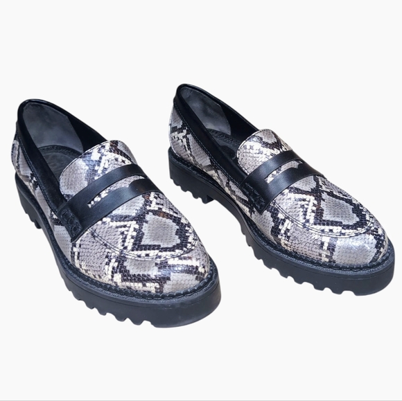 Sam Edelman Circus Desmond Python Print Lug Sole Loafers Women's Size 7.5 - Picture 4 of 8